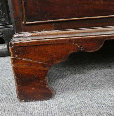 Lot 1146 - A George III mahogany linen press with alterations (a.f.) 132cm by 58cm by 199cm