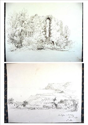 Lot 776 - Attributed to Sarah Ellen Weatherill (1836-1920) "Mulgrave Castle"; "From Thorpe, nr Robin...