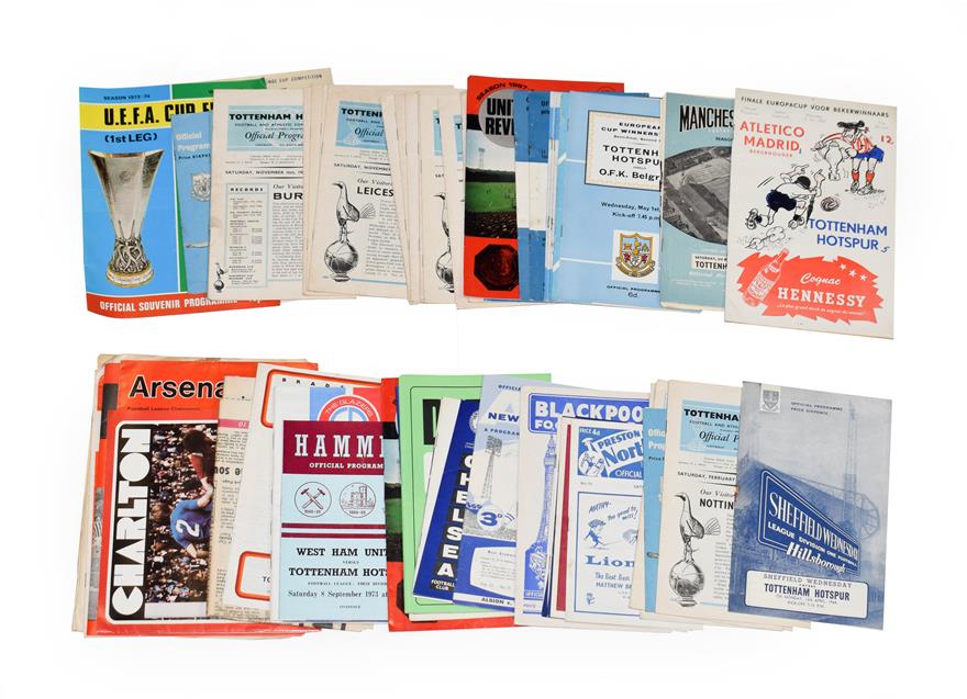 Lot 3010 - Tottenham Hotspur Football Programmes including Sheffield Wed v 1964, Chelsea v 1963, 2xFA Cup Semi