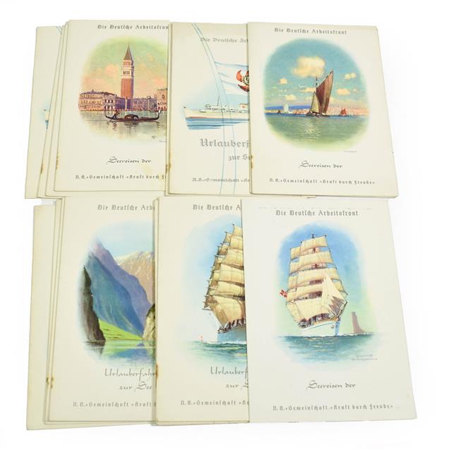 Lot 3038 - MV Wilhelm Gustloff A Set Of Thirteen Event/Menu Cards Relating To The Ships Seventh Voyage...