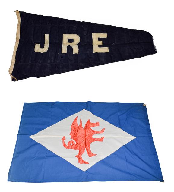 Lot 3051 - Shipping Line Flags (i) Anglesey Sg Co (Bangor) (ii) Ellerman pennant (2)
