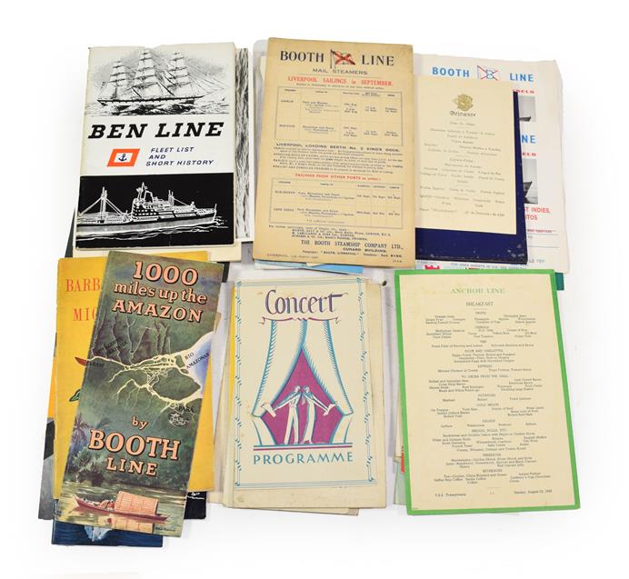 Lot 3058 - Shipping Paperwork Anchor Line: SS Britannia Fancy dress carnival leaflet 1933, SS Britannia...