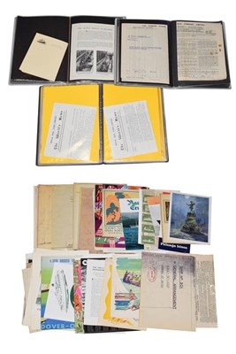 Lot 3059 - Shipping Paperwork including Bergen Steamship Company crossing th Artic Circle certificate, various