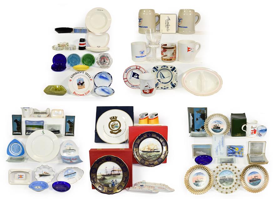 Lot 3062 - Shipping Related Ceramics a collection of assorted mostly souvenir items and others