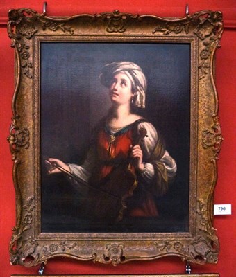 Lot 796 - After Guido Reni (19th century) Portrait of Saint Cecilia, standing, three quarter length,...