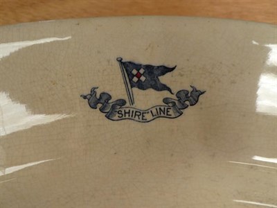 Lot 3094 - Various Shipping Companies Large Ceramic Platters with examples from Watts, Allan Line,...