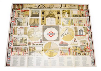 Lot 3108 - London Underground Jack And Jill - An Underground Fairy Tale Poster depicting various theatre...