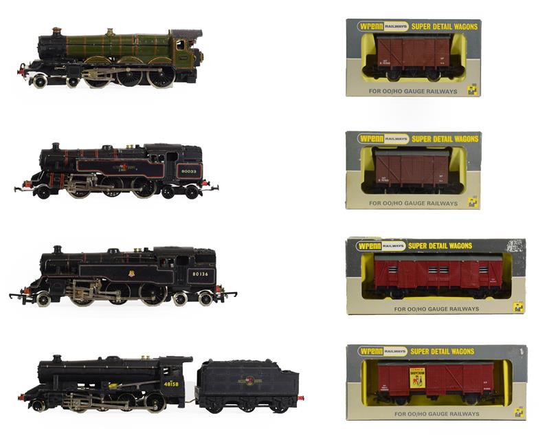 Lot 3127 - Hornby Dublo Two Locomotives Class 8F 48158 and 2-6-4T BR 80033 (both G-F) Wrenn 2-6-4T 80136 and a
