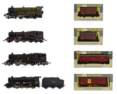 Lot 3127 - Hornby Dublo Two Locomotives Class 8F 48158 and 2-6-4T BR 80033 (both G-F) Wrenn 2-6-4T 80136 and a