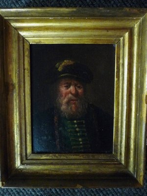 Lot 802 - Dutch School (18th century) Portrait of an elderly bearded gentleman Indistinctly inscribed on...