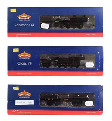 Lot 3150 - Bachmann Three Locomotives  31627 0-6-0 Class 3F LMS 3205, 31010 2-8-0 Class 7F BR 53806 and...