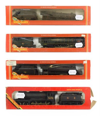 Lot 3177 - Hornby Railways OO Gauge Four Locomotives R320 LMS Class 5 BR 45192, Britannia in R033 box,...