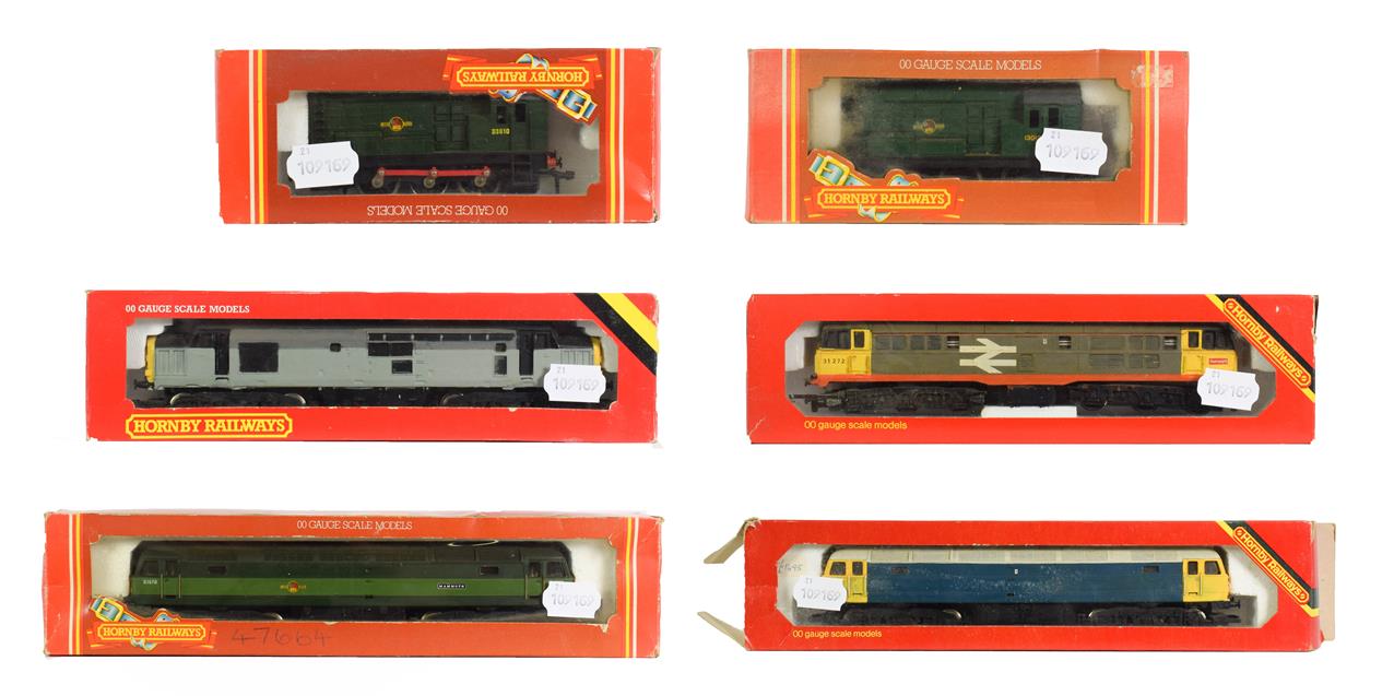 Lot 3178 - Hornby Railways OO Gauge Locomotives R404 Class 47 BR D1670, R354 Class 08 shunter, R780 Class...
