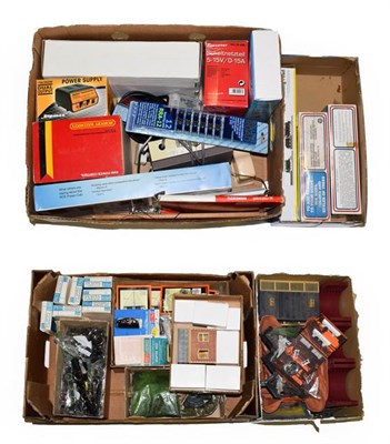 Lot 3182 - OO/HO Gauge A Quantity Of Assorted Accessories including electrical controls, track, scenery,...