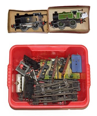 Lot 3190 - Hornby O Gauge Two C/w 0-4-0T Locomotives LNER 460 (F) and a largely repainted BR 82011...