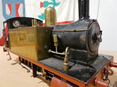 Lot 3193 - Scratch/Kit Built 3 1/2'' Gauge Live Steam 0-6-0T Locomotive Rob Roy painted with black and red...