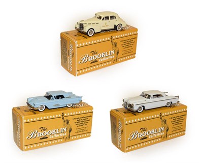 Lot 3204 - Brooklin Models Three Models Ford Thunderbird 1959, Cadillac 60 Special and Chrysler C300 1955 (all