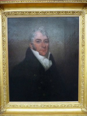 Lot 809 - English School (18th/early 19th century) Portrait of a gentleman, head and shoulders, wearing...