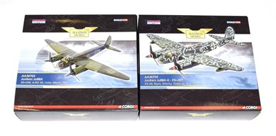 Lot 3223 - Corgi Aviation Archive 1:72 Scale Two Junkers Ju88s AA36703 Lister March 1943 and AA36704...