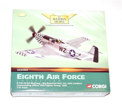 Lot 3267 - Corgi Aviation Archive AA99126 1:32 Scale Eighth Army Air Force P51D Mustang Big Beautiful Doll...