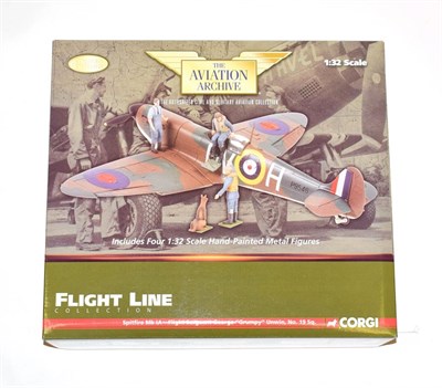 Lot 3276 - Corgi Aviation Archive Flight Line US33906 1:32 Scale Spitfire Mk1A Flight Sergeant George 'Grumpy'