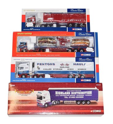 Lot 3288 - Corgi Commercial Vehicles ERF Brian Harris, Scania Pentons Haulage and Volvo Ed Weetman (all E...