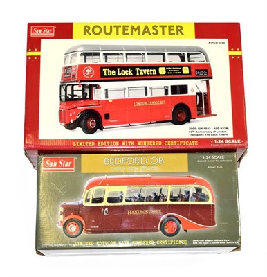 Lot 3302 - SunStar Two Bus Models Routemaster and Bedford OB (both E boxes E-G) (2)