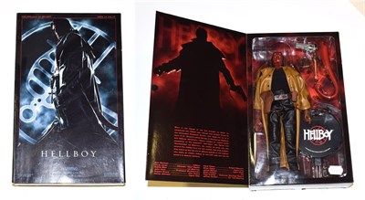 Lot 3343 - Sideshow Collectables 12'' Hellboy Figures Ron Perleman As Hellboy E box E-G)