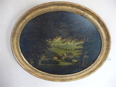 Lot 846 - Style of James Arthur O'Connor (early 19th century) Figures in a landscape; Figures in a...