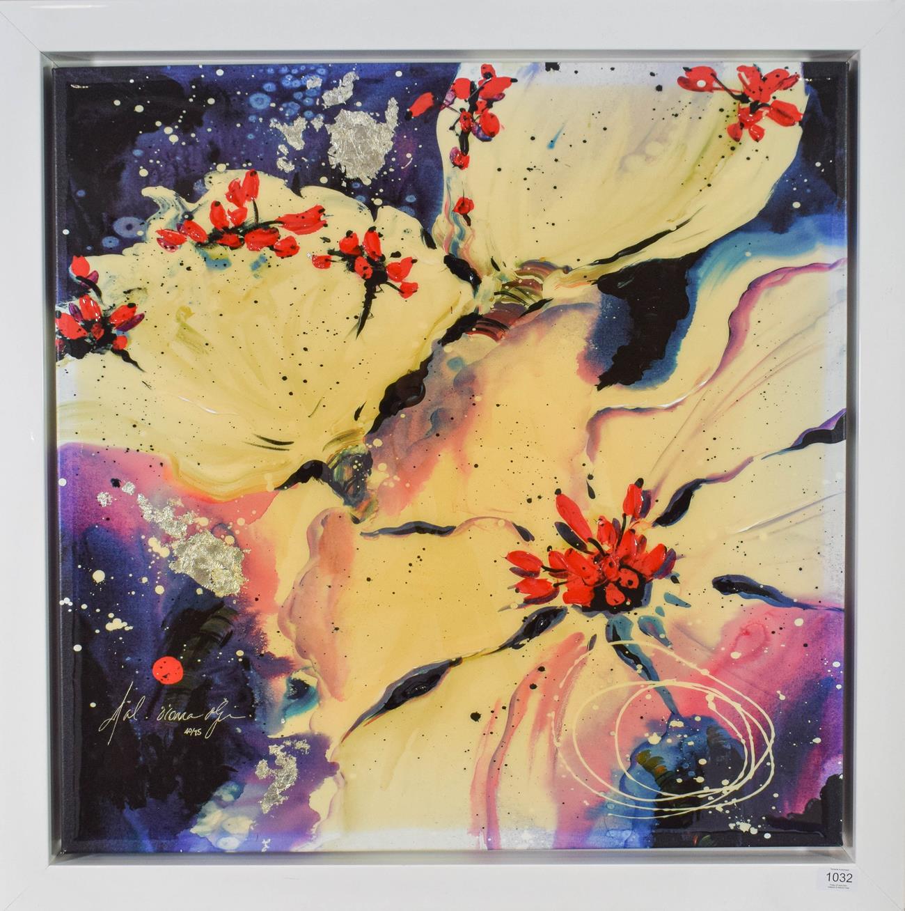 Lot 1032 - Danielle O'Connor Akiyama (Contemporary) Canadian ''Fire and Ice III'' Signed and numbered...