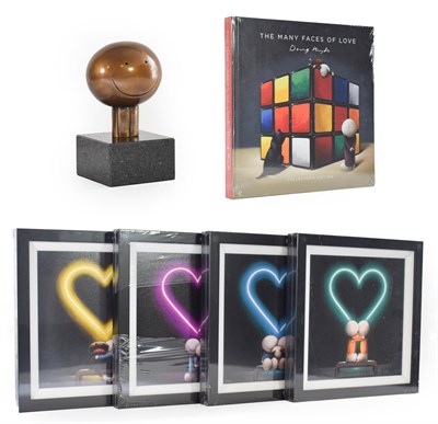 Lot 1071 - Doug Hyde (Contemporary) ''The Box of Love'' Numbered 45/495, bronze sculpture together with a book