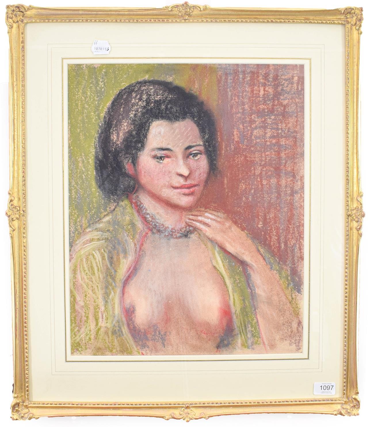 Lot 1097 - Tom Keating (1917-1984) After Renoir, portrait of a lady Pastel, 49cm by 39cm  Provenance...