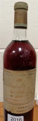 Lot 2016 - Château d'Yquem Lur-Saluces 1950 (one bottle)
