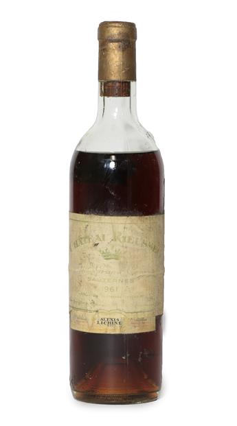 Lot 2017 - Château Rieussec 1961 Sauternes (one bottle)