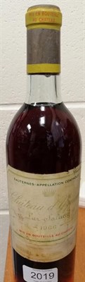 Lot 2019 - Château d'Yquem Lur Saluces 1966 (one bottle)