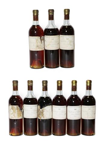 Lot 2022 - Château d'Yquem Lur Saluces 1945 (nine bottles)