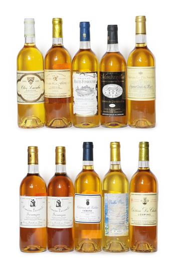 Lot 2023 - Château Du Chalet 1991, Loupiac (one bottle), Clos Lacabe 1999, Jurançon (one bottle),...