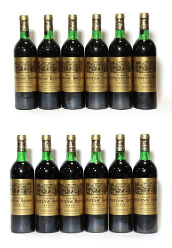 Lot 2053 - Château Cantenac Brown 1978, Margaux (twelve bottles)