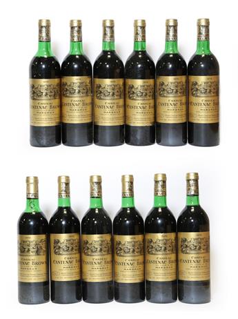 Lot 2054 - Château Cantenac Brown 1978, Margaux (twelve bottles)