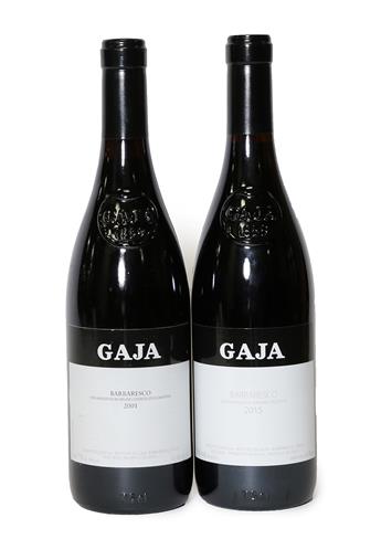 Lot 2070 - Gaja, Barbaresco 2001 and 2015, Barbaresco, Italy (two bottles)