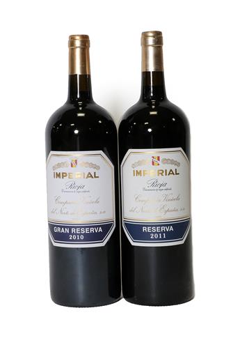 Lot 2084 - Imperial Gran Reserva 2010 and 2011 Rioja (two magnums)