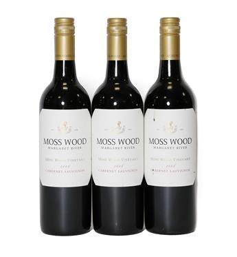 Lot 2088 - Moss Wood 2008 Cabernet Sauvignon (three bottles)