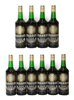 Lot 2112 - Crabbie's Old Scottish Green Ginger Wine (ten bottles)