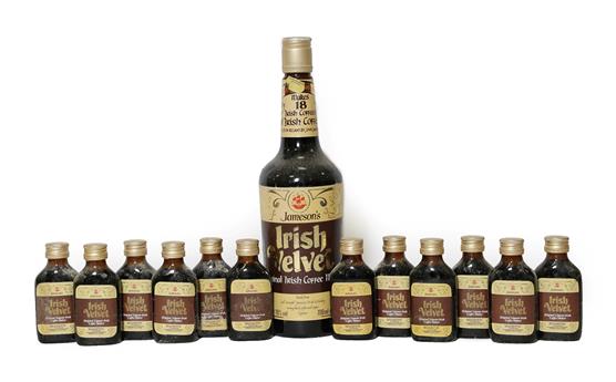Lot 2113 - Jameson's Irish Velvet, Original Irish Coffee Maker (twelve 50ml bottles and one 700ml bottle) (13)