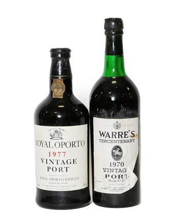 Lot 2125 - Warre's 1970 Vintage Port (one bottle), Royal Oporto 1977 Vintage Port (one bottle) (2)