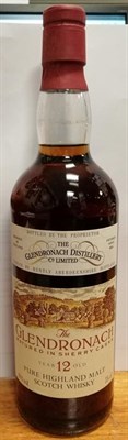 Lot 2136 - Glendronach 12 Year Old Pure Highland Malt Scotch Whisky, 1980s bottling, 40% vol 75cl, in original