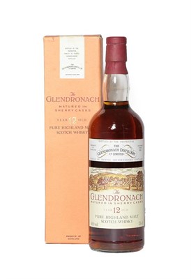 Lot 2136 - Glendronach 12 Year Old Pure Highland Malt Scotch Whisky, 1980s bottling, 40% vol 75cl, in original