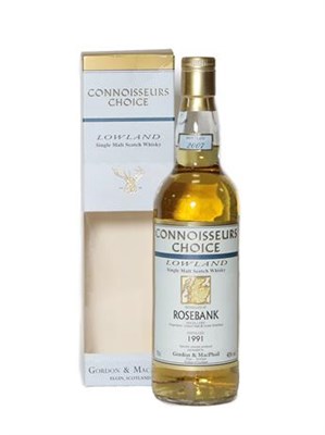 Lot 2141 - Rosebank 1991 16 Year Old Lowland Single Malt Scotch Whisky, Connoisseurs Choice bottling,...