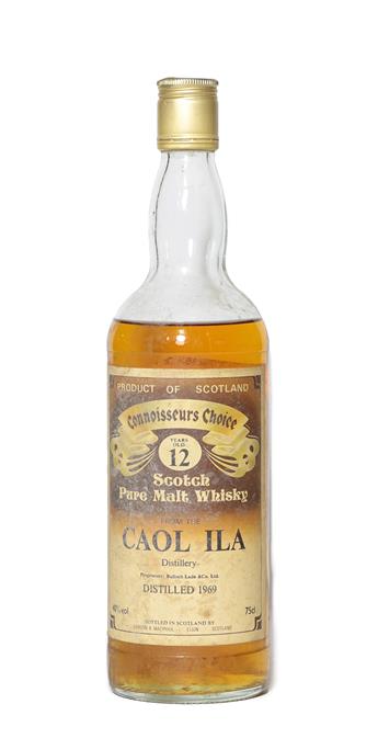Lot 2147 - Caol Ila 1969 12 Years Old Scotch Pure Malt Whisky, Gordon & Macphial Connoisseurs Choice bottling