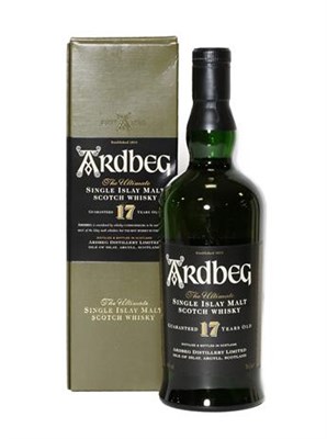Lot 2154 - Ardbeg 17 Year Old Single Malt Scotch Whisky, 40% vol 70cl, in original cardboard sleeve (one...
